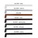 Końcówki parapetów zewnętrznych aluminiowe