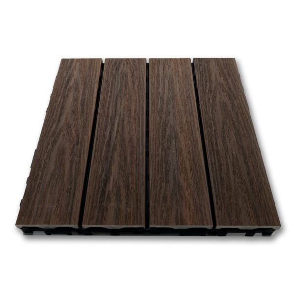 Podest tarasowy kompozytowy 3D 30×30 cm ciemny brąz